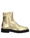 Giuseppe Zanotti Ankle Boots In Gold