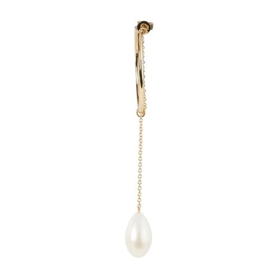 Anissa Kermiche Pearl Swirl 14kt Gold Single Earring