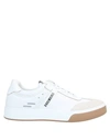 Bikkembergs Men's Barthel Perforated Lace Up Sneakers In White