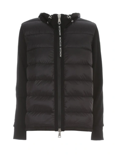 Moncler Hooded Puffer Jacket In Black