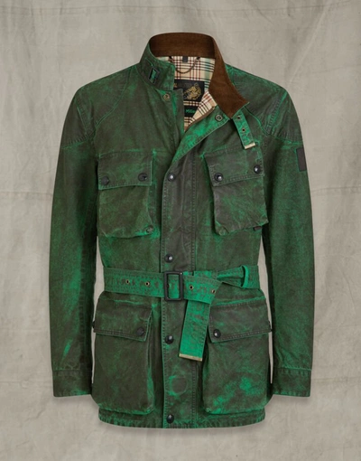 Belstaff Sammy Miller Cotton Jacket In Green