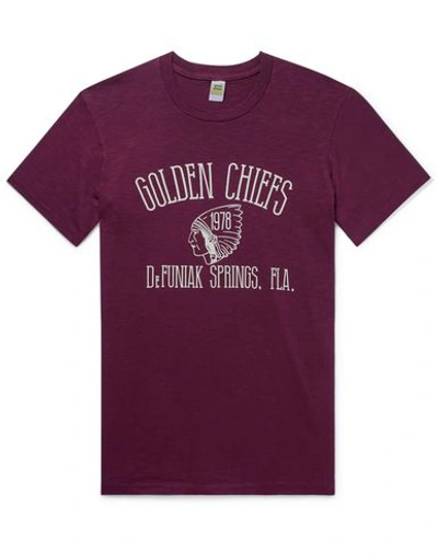 Velva Sheen T-shirts In Maroon