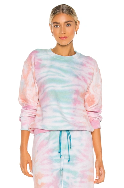 Danzy Tie Dye Collection Sweatshirt In Sherbet