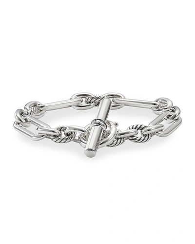 David Yurman Dy Madison Sterling Silver Toggle Chain Bracelet