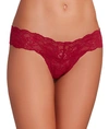 Cosabella Never Say Never Cutie Low Rise Thong In Deep Ruby