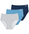Jockey Elance Hipster 3-pack In Blue Assorted