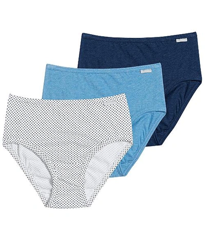 Jockey Elance Hipster 3-pack In Blue Assorted