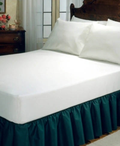 Fresh Ideas Fitted Vinyl Mattress Protector, Queen In White