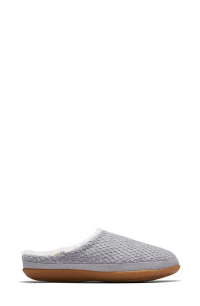 Toms Ivy Faux Fur Slipper In Grey Polyester