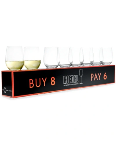 Riedel O Chardonnay Wine Glasses 8 Piece Value Set