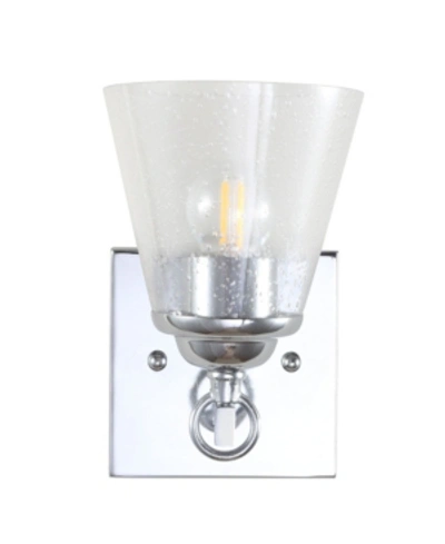 Jonathan Y Marion Hurricane Metal, Glass Vanity In Silver