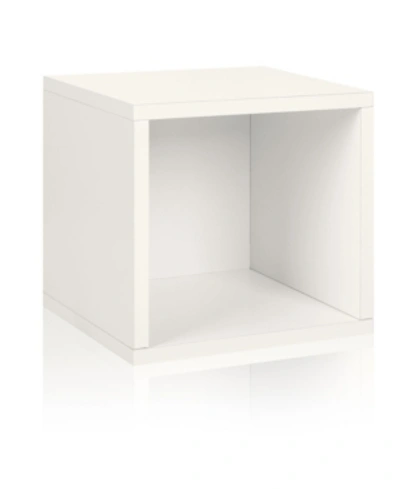 Way Basics Eco Stackable Storage Cube And Cubby Organizer In White