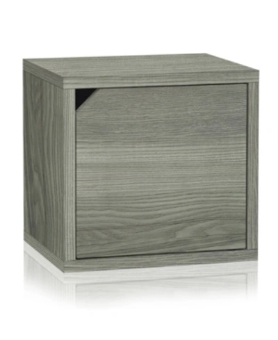 Way Basics Connect Cube With Door In Gray