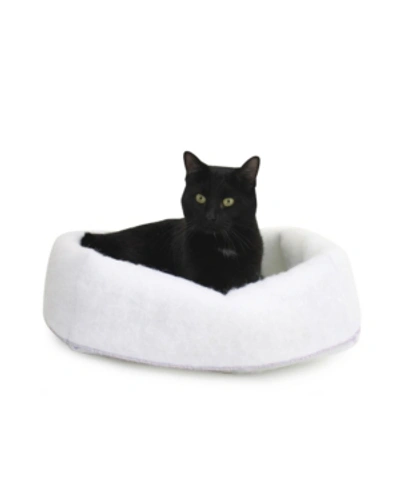 Carolina Pet Company Mysterious Kitty Kuddler Cat Bed In White