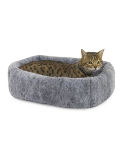 Carolina Pet Company Mysterious Kitty Kuddler Cat Bed In Charcoal