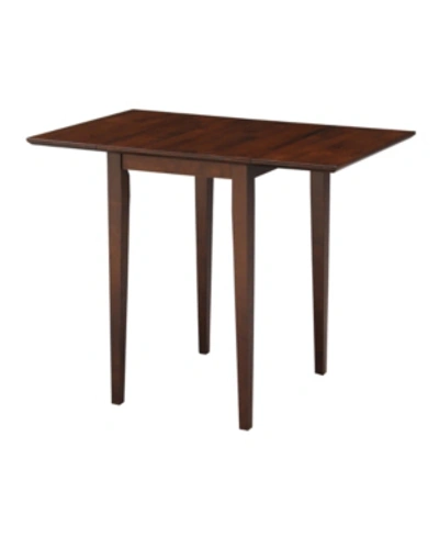 International Concepts Small Dropleaf Table In Dark Brown