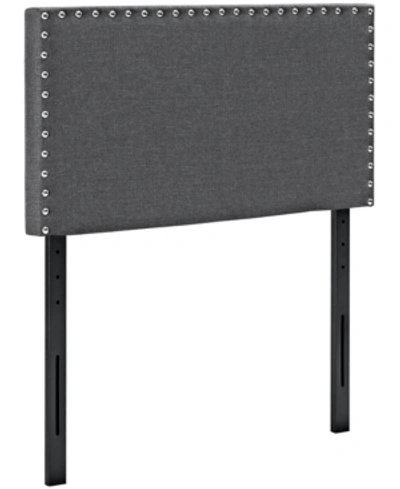 Modway Phoebe Twin Upholstered Fabric Headboard In Gray