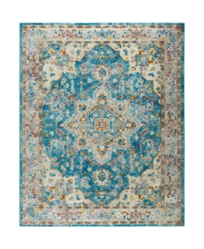 Nicole Miller Parlin Amara Teal Blue 7'9" X 9'5" Area Rug