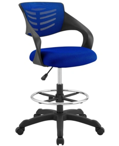 Modway Thrive Mesh Drafting Chair In Blue