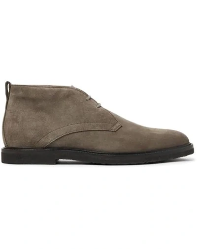 Tod's Ankle Boots In Grey