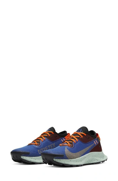 Nike Pegasus Trail 2 Gore-tex® Waterproof Trail Running Shoe In Mystic Dates/astronomy Blue/black/laser Orange