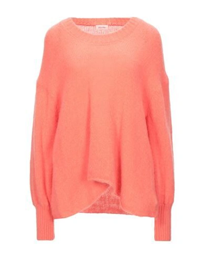 American Vintage Sweaters In Salmon Pink