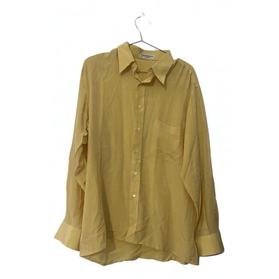 Pre-owned Saint Laurent Silk Shirt In Yellow