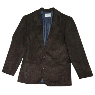 Pre-owned Etienne Aigner Wool Vest In Brown