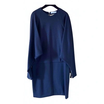 Pre-owned Chloé Wool Mid-length Dress In Blue