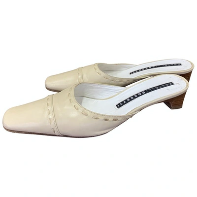 Pre-owned Fratelli Rossetti Leather Flats In Beige