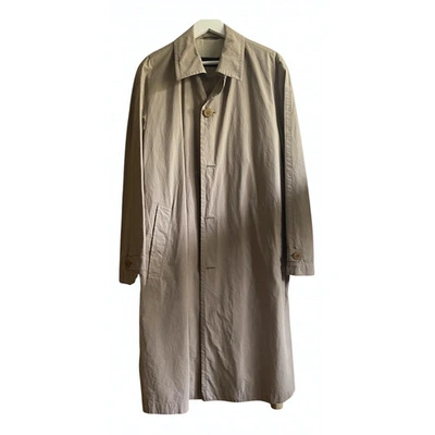 Pre-owned Hugo Boss Beige Cotton Trench Coat