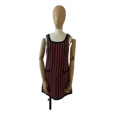 Pre-owned M Missoni Mini Dress In Pink