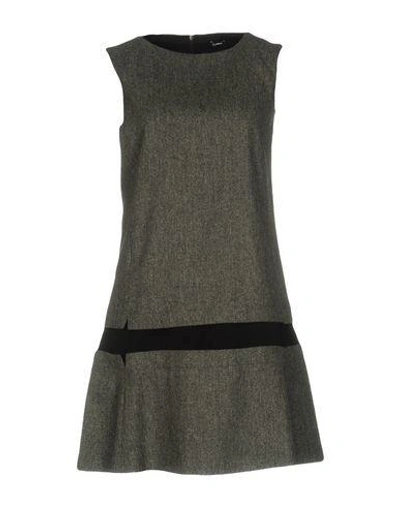 Jil Sander Short Dress In Grey