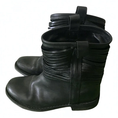 Pre-owned Fiorentini + Baker Leather Boots In Black