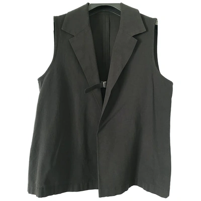 Pre-owned Y's Vest In Anthracite