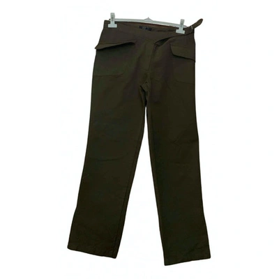 Pre-owned Aspesi Straight Pants In Green