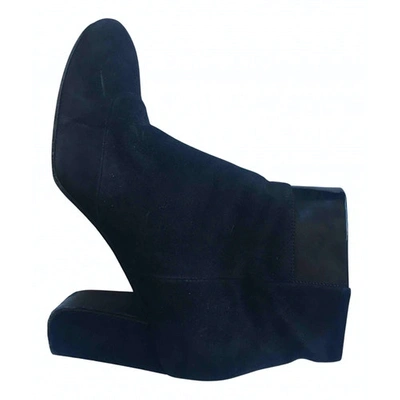 Pre-owned Hugo Boss Ankle Boots In Black