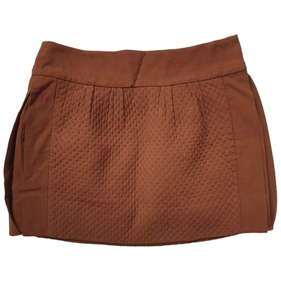 Pre-owned Chloé Mini Skirt In Brown
