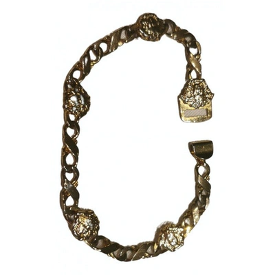 Pre-owned Versace Gold Steel Bracelet
