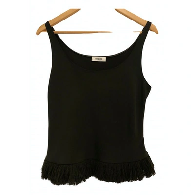 Pre-owned Moschino Silk Camisole In Black