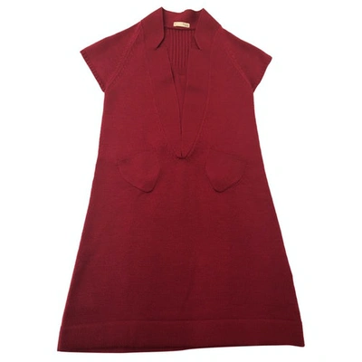Pre-owned Hoss Intropia Red Wool Dress