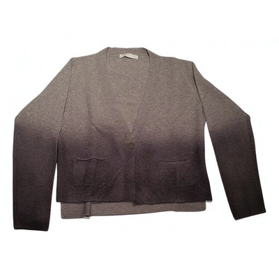 Pre-owned Fabiana Filippi Wool Cardigan In Grey