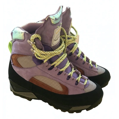 Pre-owned Diemme Purple Leather Boots