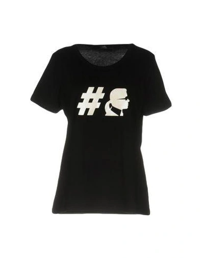 Karl Lagerfeld T-shirt In Black