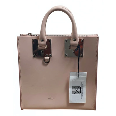 Pre-owned Sophie Hulme Leather Handbag In Pink