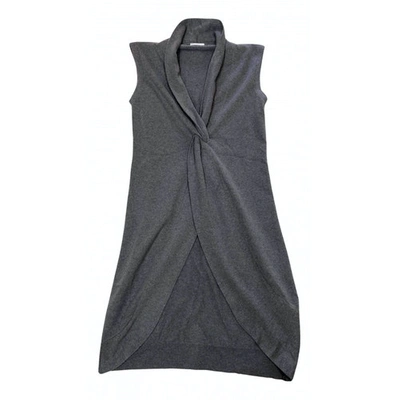 Pre-owned Brunello Cucinelli Cashmere Mid-length Dress In Grey