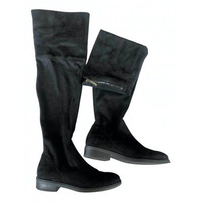 Pre-owned Pollini Boots In Black
