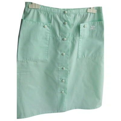 Pre-owned Courrèges Skirt In Green