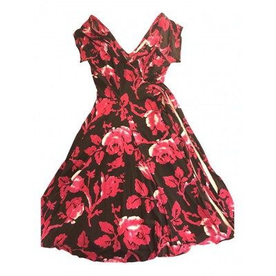 Pre-owned Diane Von Furstenberg Silk Maxi Dress In Multicolour