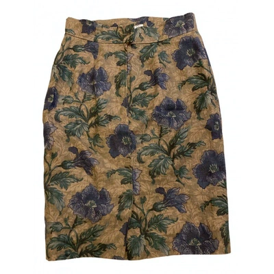 Pre-owned Marella Multicolour Linen Skirt